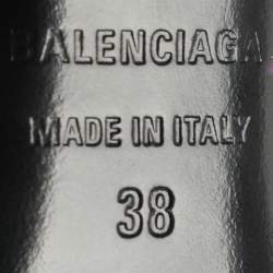 Pre Owned Balenciaga BB Knife Size 38 Purple Velvet Pumps 