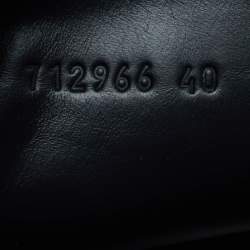 Pre Owned Balenciaga Wader Size 40 Black Leather Knee Length Boots