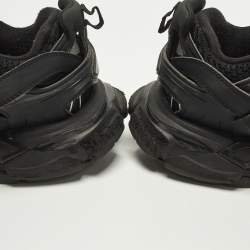 مملوكة مسبقًا Balenciaga Track Size 37 Black Faux Leather and Mesh Low Top Sneakers