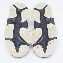 Pre Owned Balenciaga Triple S Size 36 Tricolor Faux Leather and Mesh Low Top Sneakers