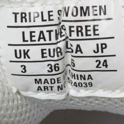 Pre Owned Balenciaga Triple S Size 36 Tricolor Faux Leather and Mesh Low Top Sneakers