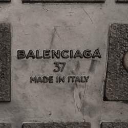 Pre Owned Balenciaga Race Runner Size 37 Multicolor Leather, Mesh and Neoprene Low Top Sneakers