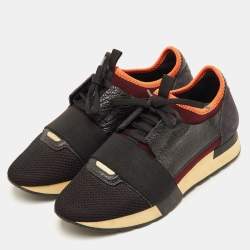 مملوكة مسبقًا Balenciaga Race Runner Size 40 Multicolor Leather, Mesh and Neoprene Low Top Sneakers