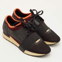 مملوكة مسبقًا Balenciaga Race Runner Size 40 Multicolor Leather, Mesh and Neoprene Low Top Sneakers