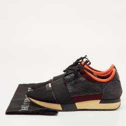 مملوكة مسبقًا Balenciaga Race Runner Size 40 Multicolor Leather, Mesh and Neoprene Low Top Sneakers