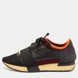 مملوكة مسبقًا Balenciaga Race Runner Size 40 Multicolor Leather, Mesh and Neoprene Low Top Sneakers