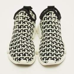 Pre Owned Balenciaga Speed Size 39 Multicolor Woven Fabric Slip On Sneakers