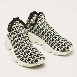 Pre Owned Balenciaga Speed Size 39 Multicolor Woven Fabric Slip On Sneakers