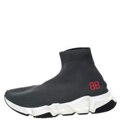 Pre Owned حذاء رياضي بالنسياغا سبيد ترينر تريكو طباعة رصاصي مقاس 41