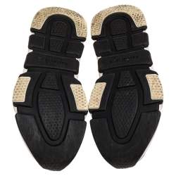 مملوكة مسبقًا Balenciaga Blue Knit Fabric Speed Trainer Sneakers Size 39