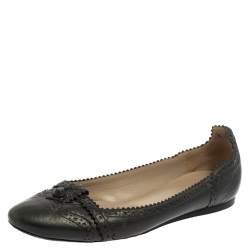 brogue ballet flats