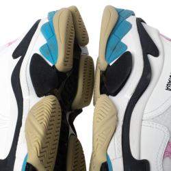 Balenciaga Multicolor Leather and Mesh Triple S Sneakers Size EU 40