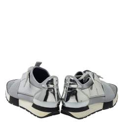 مملوكة مسبقًا حذاء رياضي بالنسياغا ريس رانر رمادي/ فضي ميتالك مقاس 38