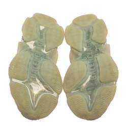 Pre Owned Balenciaga Grey Mesh And Leather Triple S Low Top Sneakers Size 37