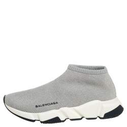 Ordliste intelligens Enig med Balenciaga Grey Knit Speed Trainer Sneakers Size 40 Balenciaga | TLC