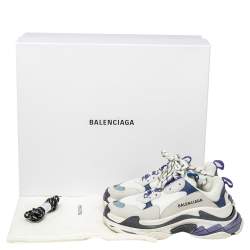Balenciaga Multicolor Mesh And Leather Triple S Clear  Low Top Sneakers Size 37