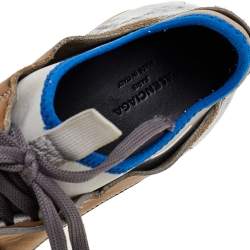 Balenciaga Multicolor Leather/Suede and Fabric Race Runner Sneakers Size 37