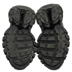 مملوكة مسبقًا Balenciaga Black Rubber And Mesh Track 2 Sneakers Size 39