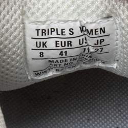 Pre Owned حذاء رياضي بالنسياغا تربل أس جلد وشبك متعدد الألوان مقاس 41