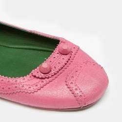 مملوكة مسبقًا حذاء باليرينا فلات بالنسياغا أرينا جلد وردي مقاس 40