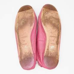 مملوكة مسبقًا حذاء باليرينا فلات بالنسياغا أرينا جلد وردي مقاس 40
