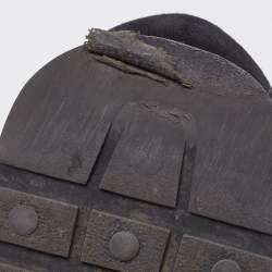 Pre Owned Balenciaga Black Leather, Mesh and Neoprene Race Runner Sneakers Size 40