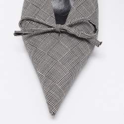 مملوكة مسبقًا صندل بالنسياغا قماش رصاصي مقدمة سكينية مقاس 38