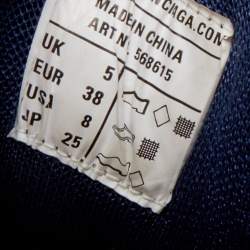 Pre Owned حذاء رياضي بالنسياغا تراك 2 جلد صناعي وشبك متعدد الألوان بعنق منخفض مقاس 38