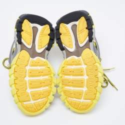 مملوكة مسبقًا Balenciaga Multicolor Leather And Mesh Track Sneakers Size 36