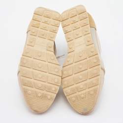 مملوكة مسبق ًا حذاء رياضي بالنسياغا رايس رانر جلد وشبك متعدد الألوان بعنق منخفض مقاس 38