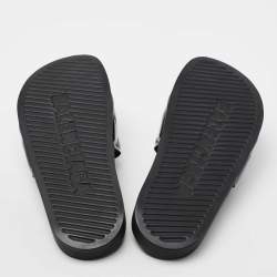 Balenciaga Black PVC  Slide Flats Size 37