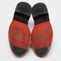 Pre Owned Balenciaga Grey Leather Lace Up Derby Size 39   