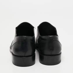 Balenciaga Black Leather Studded Oxfords Size 39