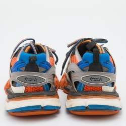 مملوكة مسبقًا Balenciaga Multicolor Mesh and Leather Track Low Top Sneakers Size 39