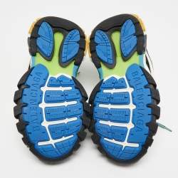 Pre Owned Balenciaga Multicolor Leather and Mesh Track Sneakers Size 39