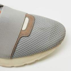 مملوكة مسبقًا Balenciaga Multicolor Mesh, Leather and Neoprene Race Runner Sneakers Size 39