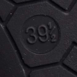 Pre Owned Balenciaga Grey Leather Arena Studded Ballet Flats Size 39.5