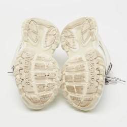 Pre Owned Balenciaga White Leather and Mesh Track Sneakers Size 37