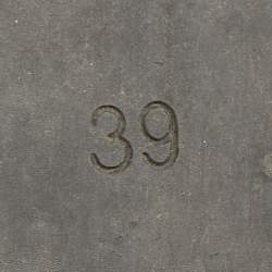 Pre Owned Balenciaga White Leather Logo Flat Slide Sandals Size 39