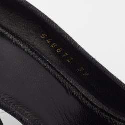 مملوكة مسبقًا Balenciaga Black Denim BB Knife Pumps Size 39