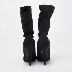 مملوكة مسبقًا Balenciaga Black Nylon Socks Boot Size 36