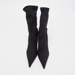 مملوكة مسبقًا Balenciaga Black Nylon Socks Boot Size 36