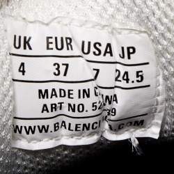 Pre Owned Balenciaga Tricolor Mesh and Leather Triple S Sneakers Size 37