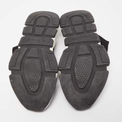 Pre Owned Balenciaga Black Knit Speed Trainer Slip On Sneakers Size 39