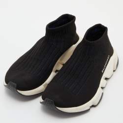 materiale sætte ild disk Balenciaga Black Knit Speed Trainer Slip On Sneakers Size 39 Balenciaga |  TLC