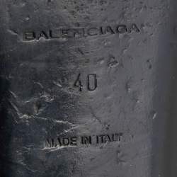 Pre Owned Balenciaga Yellow Leather Arena Studded Thong Sandals Size 40