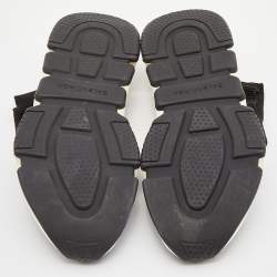 Pre Owned Balenciaga Black Knit Fabric Speed Trainer Sneakers Size 37