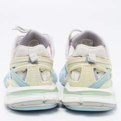 Pre Owned Balenciaga Multicolour Leather and Mesh Track 2 Low Top Sneakers Size 39