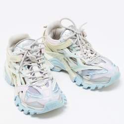 Pre Owned Balenciaga Multicolour Leather and Mesh Track 2 Low Top Sneakers Size 39