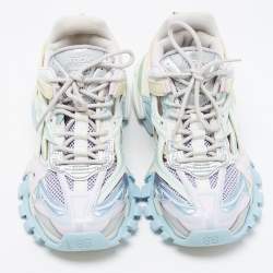 Pre Owned Balenciaga Multicolour Leather and Mesh Track 2 Low Top Sneakers Size 39
